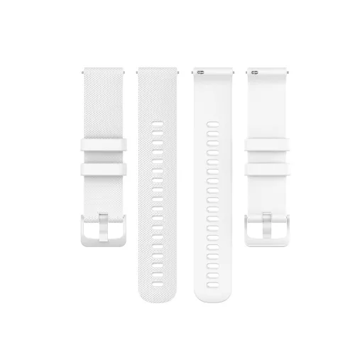 Techsuit - Watchband 18mm (W006) - Huawei Watch GT 4 (41mm)/W1/Honor Watch S1/Garmin Venu 2S/Vivoactive 4S - White
