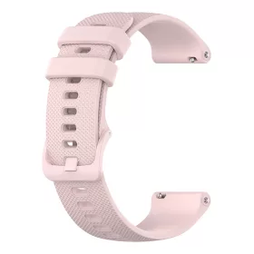   Techsuit - Watchband 18mm (W006) - Huawei Watch GT 4 (41mm)/W1/Honor Watch S1/Garmin Venu 2S/Vivoactive 4S - Pink
