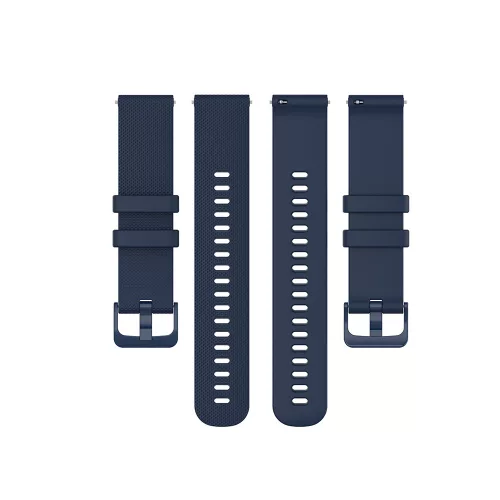 Techsuit - Watchband 18mm (W006) - Huawei Watch GT 4 (41mm)/W1/Honor Watch S1/Garmin Venu 2S/Vivoactive 4S - Blue