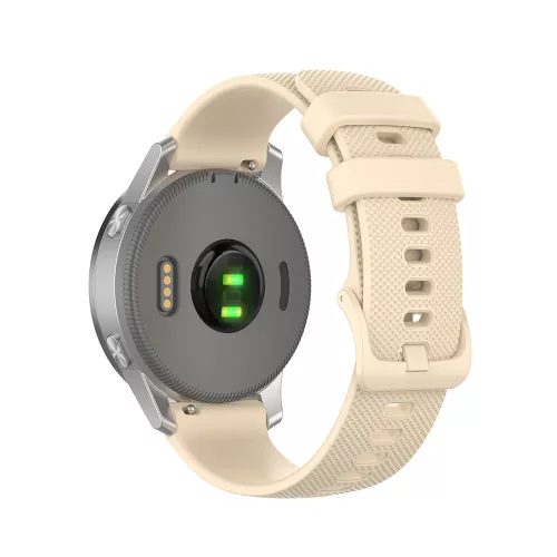 Techsuit - Watchband 18mm (W006) - Huawei Watch GT 4 (41mm)/W1/Honor Watch S1/Garmin Venu 2S/Vivoactive 4S - Cream