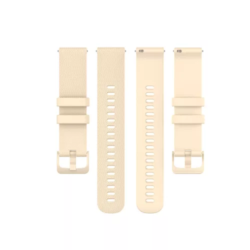 Techsuit - Watchband 18mm (W006) - Huawei Watch GT 4 (41mm)/W1/Honor Watch S1/Garmin Venu 2S/Vivoactive 4S - Cream