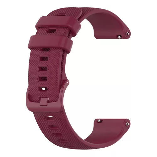 Techsuit - Watchband 18mm (W006) - Huawei Watch GT 4 (41mm)/W1/Honor Watch S1/Garmin Venu 2S/Vivoactive 4S - Burgundy