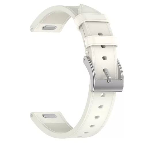 Techsuit - Watchband 18mm (W073) - Huawei Watch GT 4 (41mm)/W1/Honor Watch S1/Garmin Venu 2S/Vivoactive 4S - White