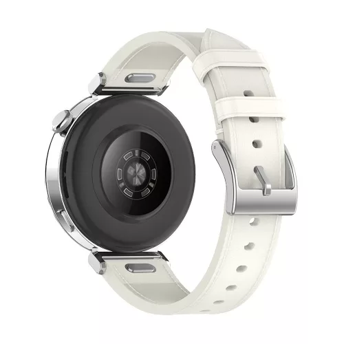 Techsuit - Watchband 18mm (W073) - Huawei Watch GT 4 (41mm)/W1/Honor Watch S1/Garmin Venu 2S/Vivoactive 4S - White