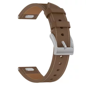   Techsuit - Watchband 18mm (W073) - Huawei Watch GT 4 (41mm)/W1/Honor Watch S1/Garmin Venu 2S/Vivoactive 4S - Brown