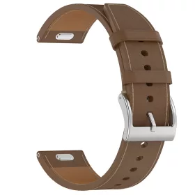   Techsuit - Watchband 22mm (W073) - Samsung Galaxy Watch (46mm)/Watch 3/Gear S3, Huawei Watch GT/GT 2/GT 3 (46mm) - Brown