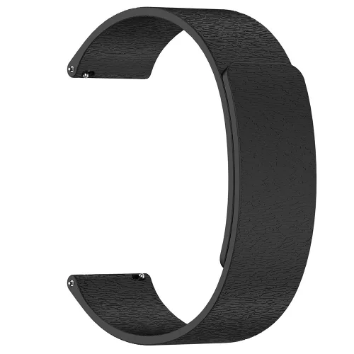 Techsuit - Watchband 18mm (W074) - Huawei Watch GT 4 (41mm)/W1/Honor Watch S1/Garmin Venu 2S/Vivoactive 4S - Black