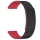 Techsuit - Watchband 18mm (W074) - Huawei Watch GT 4 (41mm)/W1/Honor Watch S1/Garmin Venu 2S/Vivoactive 4S - Black / Red