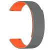 Techsuit - Watchband 18mm (W074) - Huawei Watch GT 4 (41mm)/W1/Honor Watch S1/Garmin Venu 2S/Vivoactive 4S - Grey / Orange