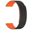 Techsuit - Watchband 18mm (W074) - Huawei Watch GT 4 (41mm)/W1/Honor Watch S1/Garmin Venu 2S/Vivoactive 4S - Black / Orange