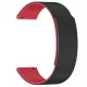 Techsuit - Watchband 20mm (W074) - Samsung Galaxy Watch4/5/Active 2, Huawei Watch GT 3 (42mm)/GT 3 Pro (43mm) - Black / Red