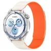 Techsuit - Watchband 20mm (W074) - Samsung Galaxy Watch4/5/Active 2, Huawei Watch GT 3 (42mm)/GT 3 Pro (43mm) - Beige/Orange
