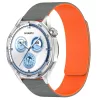 Techsuit - Watchband 22mm (W074) - Samsung Galaxy Watch (46mm)/Watch 3/Gear S3, Huawei Watch GT/GT 2 (46mm) - Grey / Orange