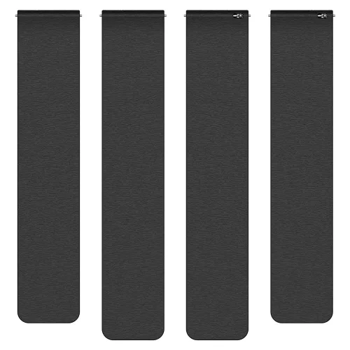 Techsuit - Watchband 22mm (W074) - Samsung Galaxy Watch (46mm)/Watch 3/Gear S3, Huawei Watch GT/GT 2 (46mm) - Black / Orange