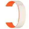 Techsuit - Watchband 22mm (W074) - Samsung Galaxy Watch (46mm)/Watch 3/Gear S3, Huawei Watch GT/GT 2 (46mm) - Beige / Orange