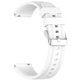   Techsuit - Watchband 18mm (W075) - Huawei Watch GT 4 (41mm)/W1/Honor Watch S1/Garmin Venu 2S/Vivoactive 4S - White
