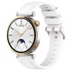 Techsuit - Watchband 18mm (W075) - Huawei Watch GT 4 (41mm)/W1/Honor Watch S1/Garmin Venu 2S/Vivoactive 4S - White
