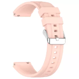   Techsuit - Watchband 18mm (W075) - Huawei Watch GT 4 (41mm)/W1/Honor Watch S1/Garmin Venu 2S/Vivoactive 4S - Pink