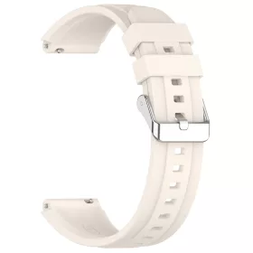   Techsuit - Watchband 18mm (W075) - Huawei Watch GT 4 (41mm)/W1/Honor Watch S1/Garmin Venu 2S/Vivoactive 4S - Beige
