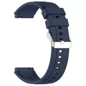   Techsuit - Watchband 18mm (W075) - Huawei Watch GT 4 (41mm)/W1/Honor Watch S1/Garmin Venu 2S/Vivoactive 4S - Navy Blue