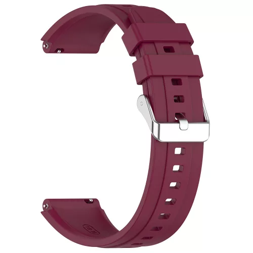 Techsuit - Watchband 18mm (W075) - Huawei Watch GT 4 (41mm)/W1/Honor Watch S1/Garmin Venu 2S/Vivoactive 4S - Bordeaux