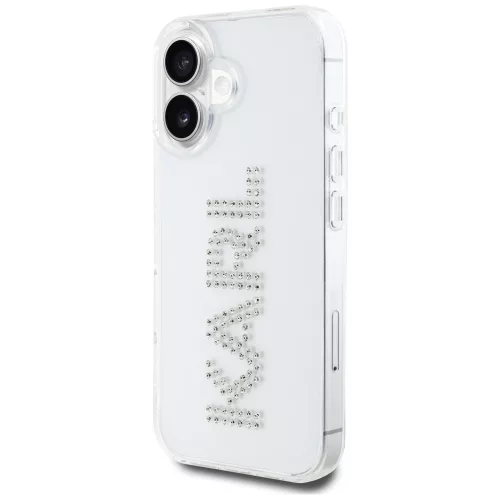Karl Lagerfeld - IML Rhinestones (KLHCP16SHKLSTDCT) - iPhone 16 - Transparent Logo