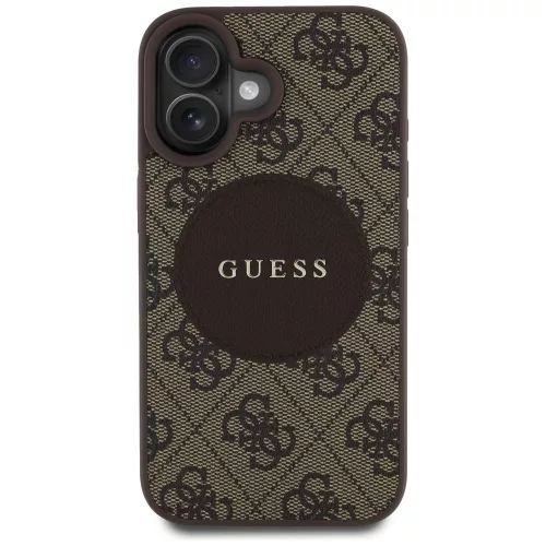 Guess - 4G Kör Klasszikus Logó MagSafe (GUHMP16SP4PGRSGW) - iPhone 16 - Barna