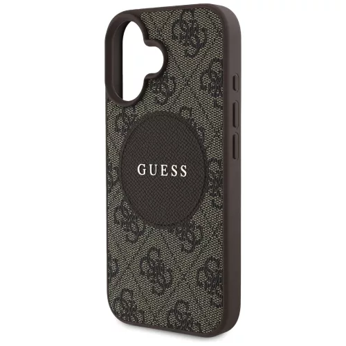 Guess - 4G Kör Klasszikus Logó MagSafe (GUHMP16SP4PGRSGW) - iPhone 16 - Barna