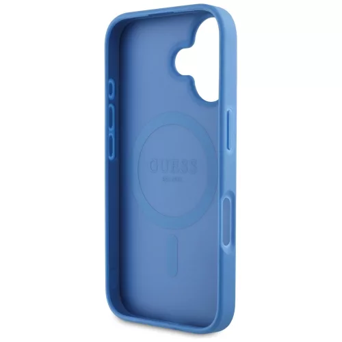 Guess - 4G Kör Klasszikus Logó MagSafe (GUHMP16SP4PGRSGB) - iPhone 16 - Kék