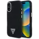 Guess - Farmerszövet Háromszög Logó MagSafe (GUHMP16SRJFWTLK) - iPhone 16 - Fekete