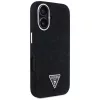 Guess - Farmerszövet Háromszög Logó MagSafe (GUHMP16SRJFWTLK) - iPhone 16 - Fekete