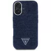 Guess - Farmerszövet Háromszög Logó MagSafe (GUHMP16SRJFWTLB) - iPhone 16 - Kék