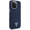 Guess - Farmerszövet Háromszög Logó MagSafe (GUHMP16LRJFWTLB) - iPhone 16 Pro - Kék