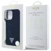Guess - Farmerszövet Háromszög Logó MagSafe (GUHMP16LRJFWTLB) - iPhone 16 Pro - Kék