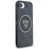 Guess - IML Fém Csillámos 4G Kör Háromszög MagSafe (GUHMPSE4HG4PRTGK) - iPhone 16e / iPhone 17e - Fekete