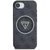 Guess - IML Fém Csillámos 4G Kör Háromszög MagSafe (GUHMPSE4HG4PRTGK) - iPhone 16e / iPhone 17e - Fekete