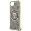Guess - IML Fém Csillámos 4G Kör Háromszög MagSafe (GUHMPSE4HG4PRTGW) - iPhone 16e / iPhone 17e - Barna