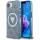 Guess - IML Fém Csillámos 4G Kör Háromszög MagSafe (GUHMPSE4HG4PRTGB) - iPhone 16e / iPhone 17e - Kék