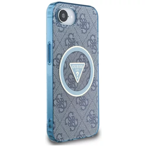 Guess - IML Metal Glitter 4G Circle Triangle MagSafe (GUHMPSE4HG4PRTGB) - iPhone 16e / iPhone 17e - Blue