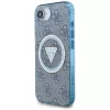 Guess - IML Metal Glitter 4G Circle Triangle MagSafe (GUHMPSE4HG4PRTGB) - iPhone 16e / iPhone 17e - Blue