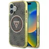 Guess - IML Fém Csillámos 4G Kör Háromszög MagSafe (GUHMP16SHG4PRTGW) - iPhone 16 - Barna