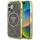 Guess - IML Fém Csillámos 4G Kör Háromszög MagSafe (GUHMP16SHG4PRTGW) - iPhone 16 - Barna