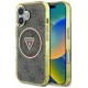 Guess - IML Fém Csillámos 4G Kör Háromszög MagSafe (GUHMP16SHG4PRTGW) - iPhone 16 - Barna