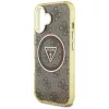 Guess - IML Metal Glitter 4G Circle Triangle MagSafe (GUHMP16SHG4PRTGW) - iPhone 16 - Brown