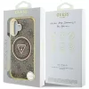 Guess - IML Metal Glitter 4G Circle Triangle MagSafe (GUHMP16SHG4PRTGW) - iPhone 16 - Brown