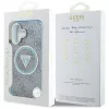 Guess - IML Fém Csillámos 4G Kör Háromszög MagSafe (GUHMP16SHG4PRTGB) - iPhone 16 - Kék