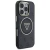Guess - IML Fém Csillámos 4G Kör Háromszög MagSafe (GUHMP16LHG4PRTGK) - iPhone 16 Pro - Fekete