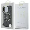 Guess - IML Fém Csillámos 4G Kör Háromszög MagSafe (GUHMP16LHG4PRTGK) - iPhone 16 Pro - Fekete
