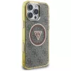 Guess - IML Metal Glitter 4G Circle Triangle MagSafe (GUHMP16LHG4PRTGW) - iPhone 16 Pro - Brown