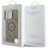 Guess - IML Metal Glitter 4G Circle Triangle MagSafe (GUHMP16LHG4PRTGW) - iPhone 16 Pro - Brown
